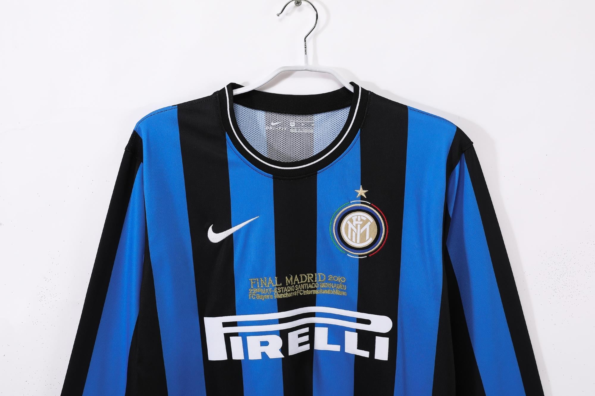 Jersey Home Retro Final UCL Manica Larga 2009/2010