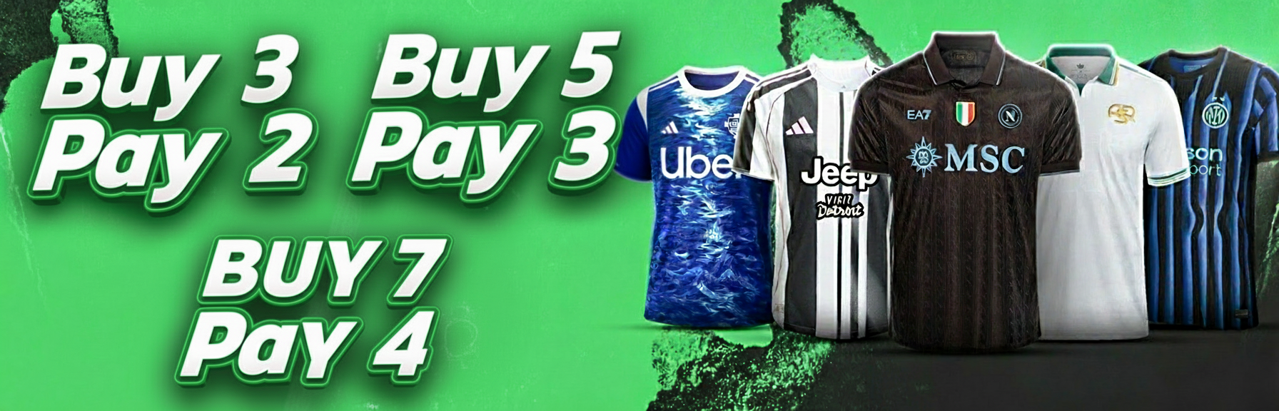 Promo: Pegue 3 pague 2, pegue 5 pague 3, pegue 7 pague 4